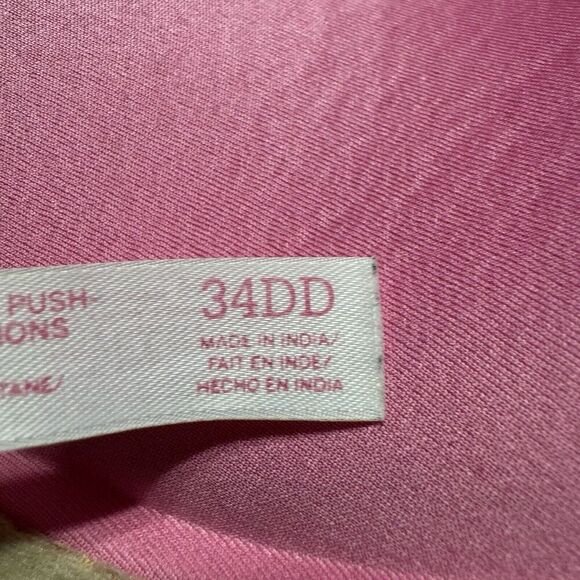 Victoria's Secret PINK Wear Everywhere Multi-Way Push-Up Bra 34DD No Straps Nude - Picture 7 of 9